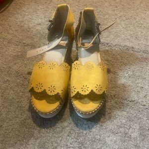 Yellow Wedge Heels - Stylish and Comfortable

Add a pop of color worn only once